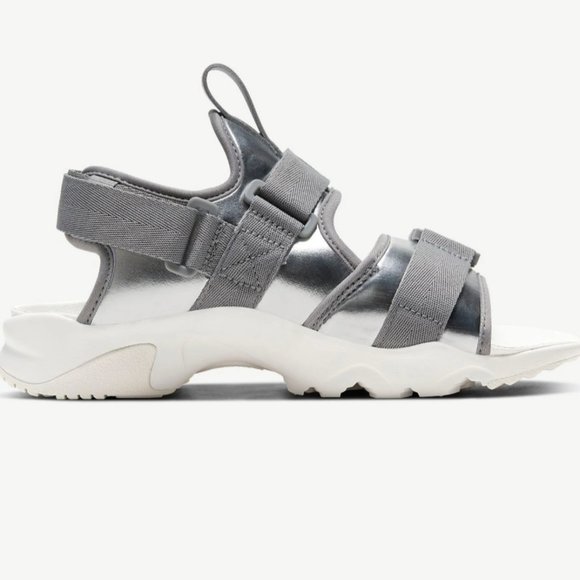Nike Shoes - Nike Size 8 Canyon Sandal Metallic Gray Hook/Loop